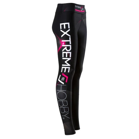 Legginsy sportowe damskie  EXTREME HOBBY MT SPORT różowy