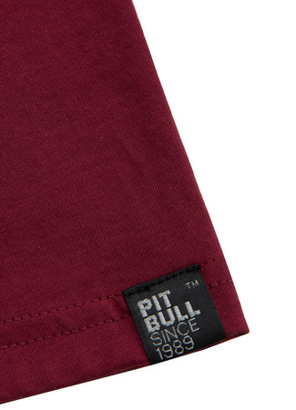 T-shirt PIT BULL HILLTOP 170 (burgundy) bordowy