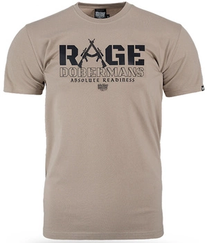 T-shirt DOBERMANS RAGE TS358 beżowy