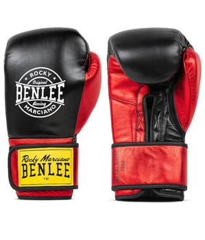 Skórzane rękawice BENLEE METALSHIRE czarno-czerwone