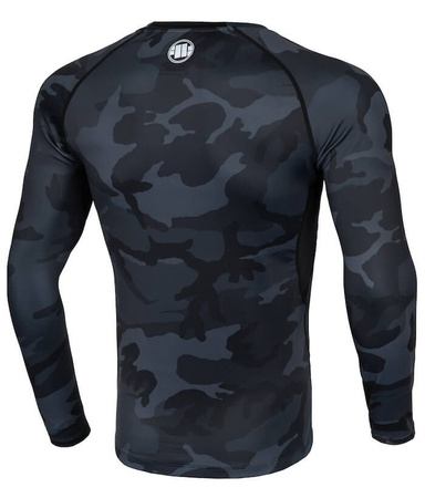 Longsleeve Rashguard PIT BULL SMALL LOGO ALL BLACK CAMO długi rękaw