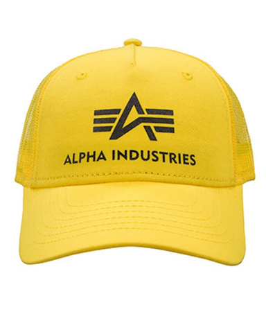 Czapka ALPHA INDUSTRIES TRUCKER BASIC żółta (prime yellow) 186902 229