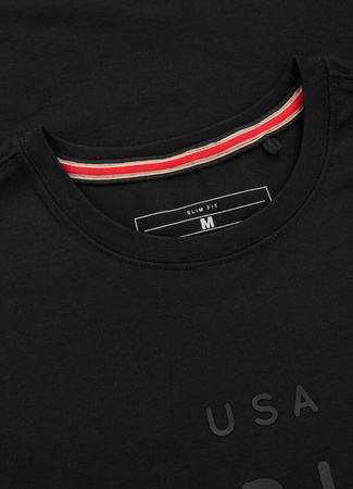 T-shirt PIT BULL USA CAL 190 spandex czarny