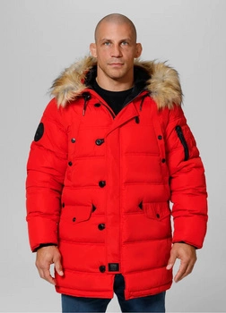 Kurtka parka PIT BULL KINGSTON II pomarańczowa (flame red)