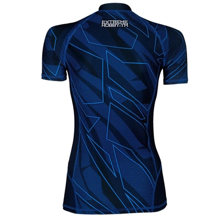 Short sleeve rashguard damski EXTREME HOBBY SHADOW niebieski