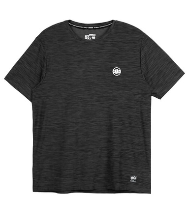 T-shirt PIT BULL SMALL LOGO CASUAL SPORT czarny (black melange)