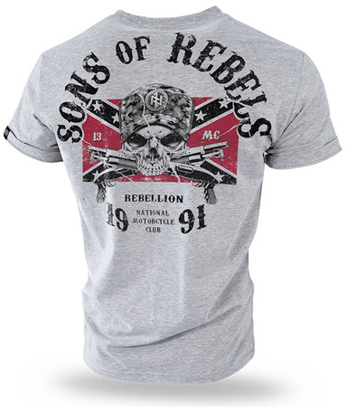 T-shirt DOBERMANS SONS OF REBELS TS196 szary