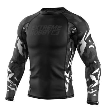 Longsleeve Rashguard EXTREME HOBBY BLACK PANTHER czarno-biały