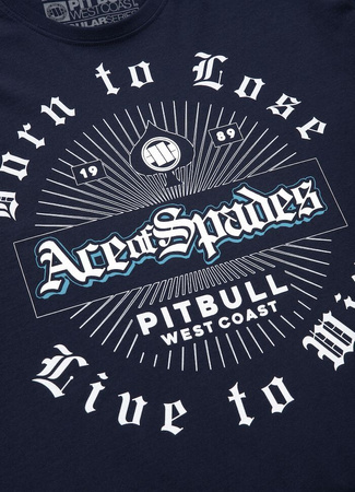 T-shirt PIT BULL AOS CARD granatowy