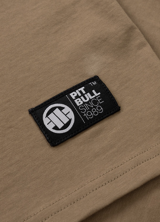 T-shirt PIT BULL SMALL LOGO 25 beżowy