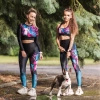 Crop top longsleeve damski  EXTREME HOBBY VIVID BULTERIER różowy