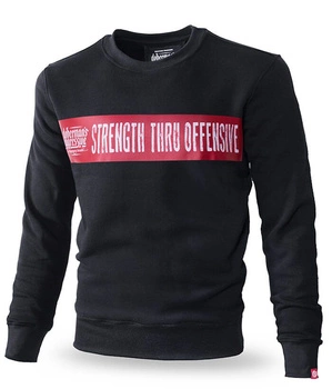 Bluza DOBERMANS STRENGTH THRU OFFENSIVE BC226 czarna prosta