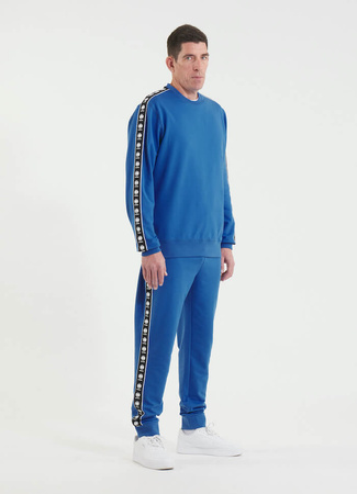 Bluza PIT BULL Tricot Terry TAPE NUGGET niebieska (electric blue) prosta
