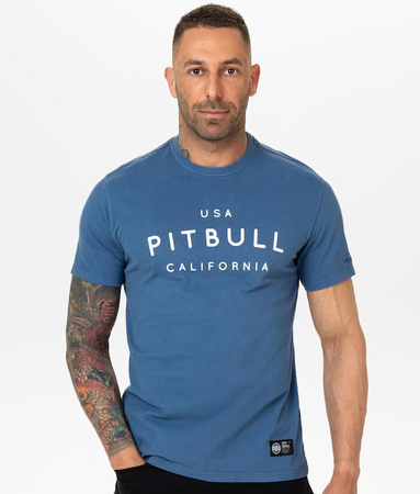 T-shirt PIT BULL USA CAL 210 GSM BRUSHED shade blue