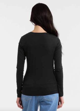 Damski Longsleeve PIT BULL Slim Fit USA CAL WMN czarny