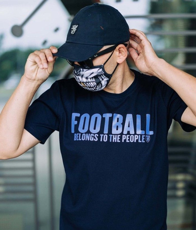 T-shirt PGWEAR FOOTBALL BELONGS TO THE PEOPLE granatowy