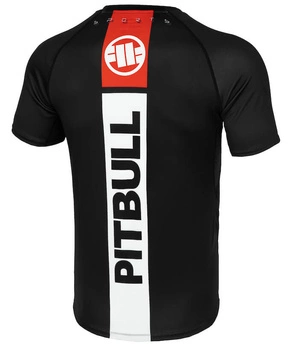 Rashguard PIT BULL HILLTOP SPORTS czarny krótki rękaw