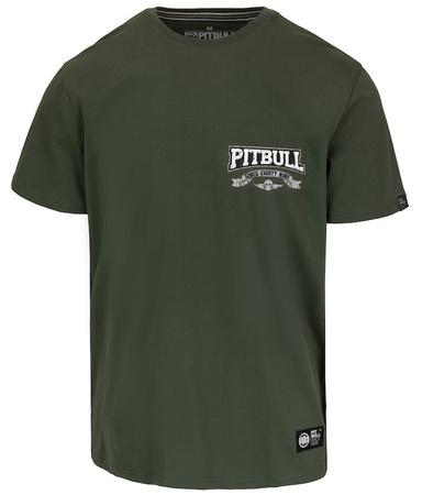T-shirt PIT BULL TROUBLEMAKER old green