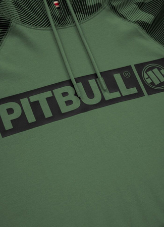 Longsleeve PIT BULL HILLTOP spandex z kapturem olive dillard