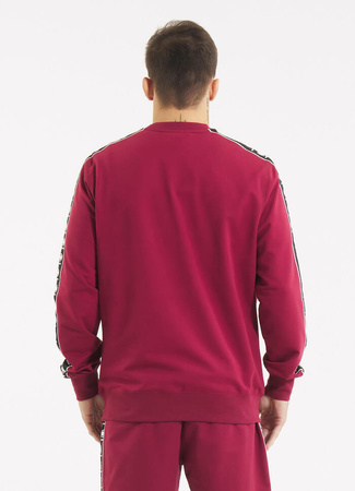 Bluza PIT BULL Tricot Terry TAPE NUGGET bordowa prosta