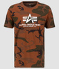 T-shirt ALPHA INDUSTRIES BASIC moro (burned camo)  100501C 681