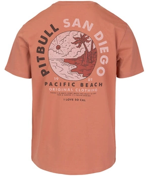T-shirt PIT BULL PLANET SURF pale salmon