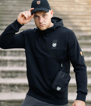 Bluza PGWEAR REVOLT czarna kaptur + kominiarka