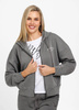 Damska bluza oversize PIT BULL WASHED MANZANITA WMN szara rozpinana