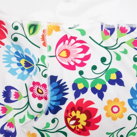 Legginsy Sportowe Damskie Folk 2 3/4