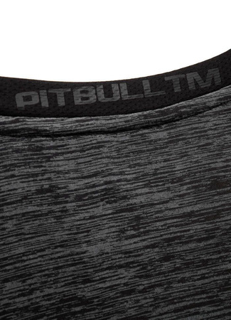 Rashguard PIT BULL SMALL LOGO grafitowy krótki rękaw