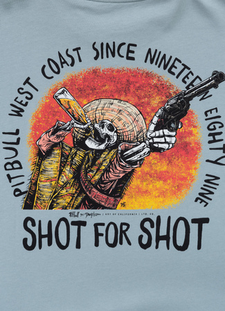 T-shirt PIT BULL Loose Fit SHOT FOR SHOT blue
