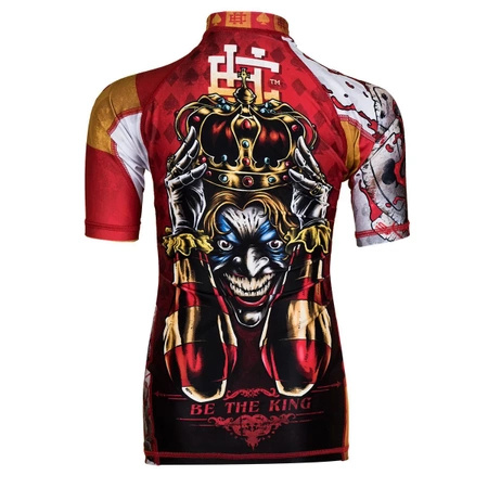 Short sleeve rashguard kids EXTREME HOBBY KILLER CARDS 2 czerwony