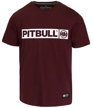 T-shirt PIT BULL HILLTOP 170 bordowy (dark burgundy)