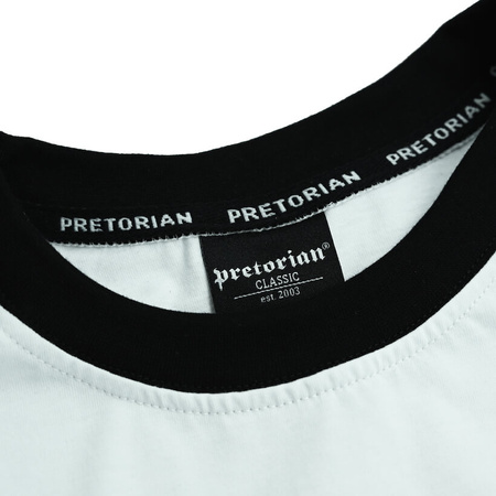 T-shirt PRETORIAN STRENGTH biały/czarny