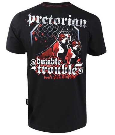 T-shirt PRETORIAN DOUBLE TROUBLE czarny