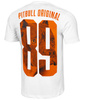 T-shirt PIT BULL PITBULL EIGHTY NINE DOG biały