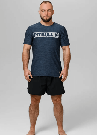 T-shirt PIT BULL HILLTOP CASUAL SPORT granatowy (navy melange)