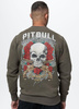 Bluza PIT BULL Washed SANTA MUERTE major olive prosta
