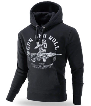 Bluza DOBERMANS AGGRESSIVE GUN AND ROLL BK276 kaptur czarna