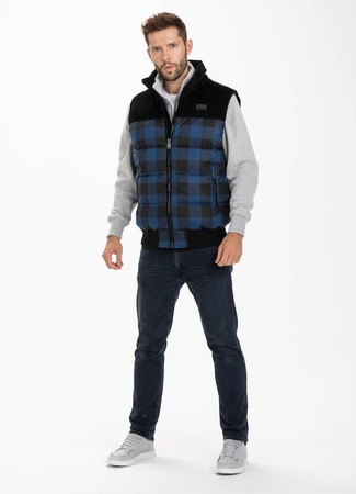 Bezrękawnik PIT BULL CONVOY niebiesko-czarny