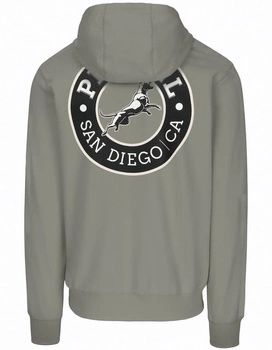 Bluza PIT BULL Tricot Terry SAN DIEGO CA dusty salvia kaptur