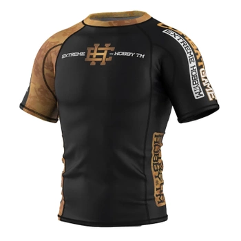 Short sleeve rashguard  EXTREME HOBBY GOLDEN WARRIOR czarny