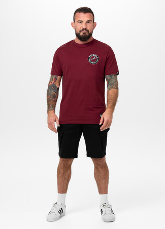 T-shirt PIT BULL SAN DIEGO CA BLACK bordowy
