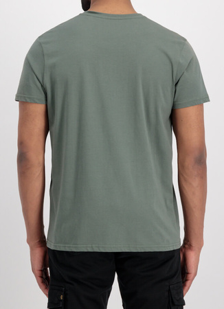 T-shirt ALPHA INDUSTRIES SMALL LOGO zielony (vintage green) 188505 432