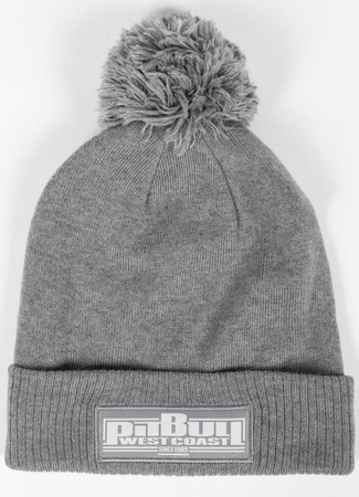 Czapka zimowa PIT BULL BUBBLE ONE TONE BOXING szara