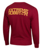 Bluza EXTREME HOBBY BLOCK 2021 bordowa prosta