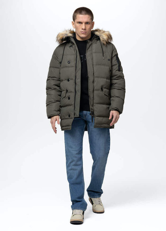 Kurtka parka PIT BULL KINGSTON II oliwkowa