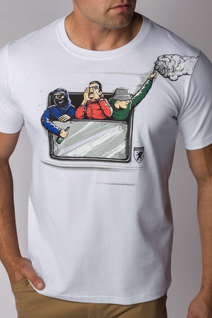 T-shirt PGWEAR TRAIN biały