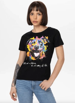 T-shirt damski PIT BULL WATERCOLOR WMN czarny