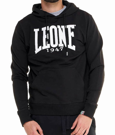 Bluza LEONE BIG LOGO czarna kaptur